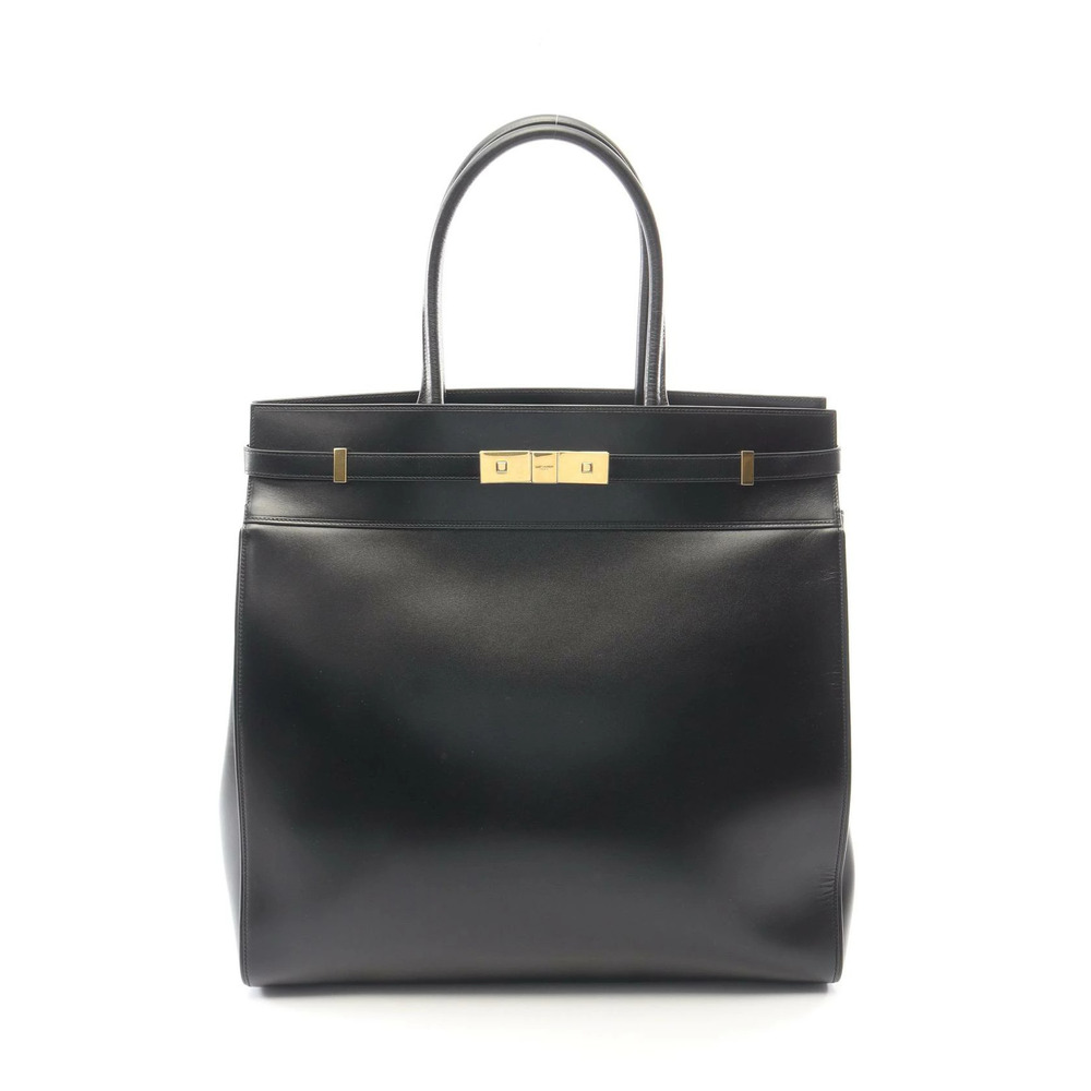 Saint Laurent Paris Manhattan Leather Tote Bag Black
